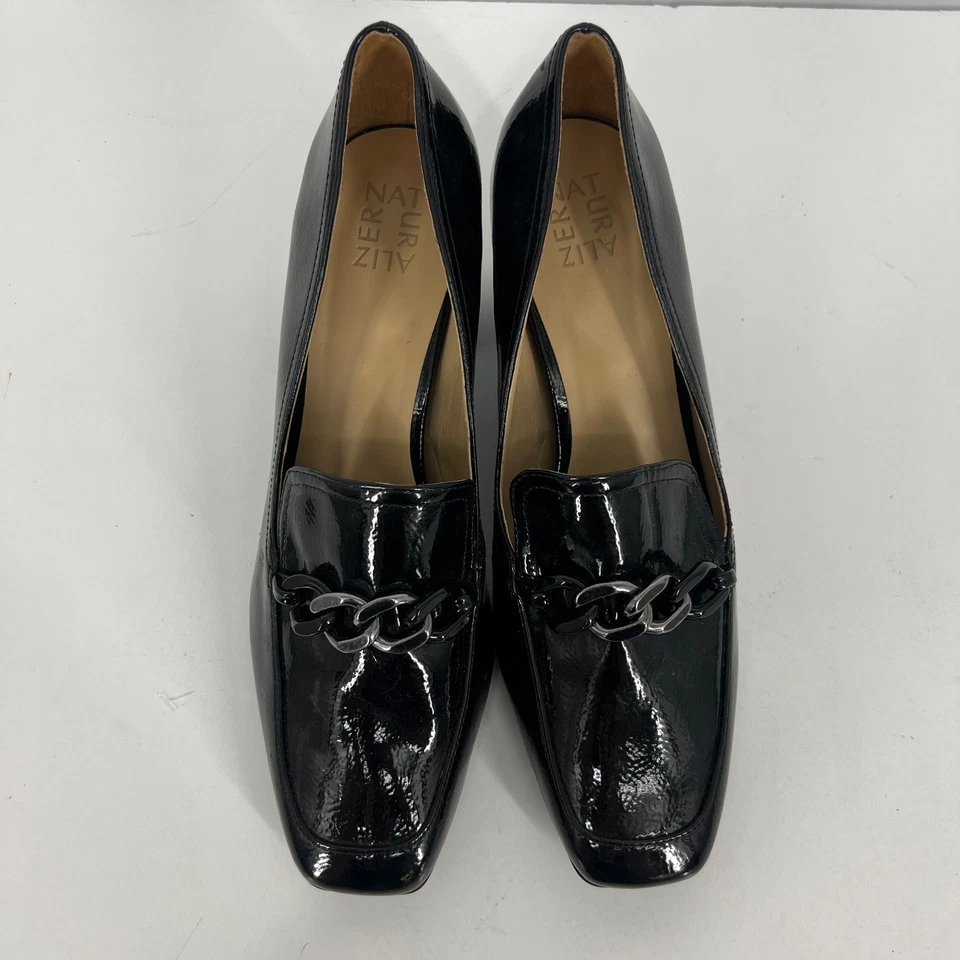 Naturalizer Wynrie Dress Pumps Block Heel Womens Size 12 M Black Patent Leather - Image 4 of 4