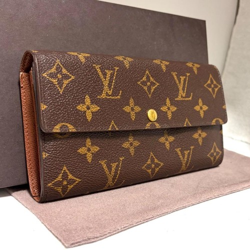 Louis Vuitton Sarah Monogram Long Wallet Women's Pre-owned From Japan