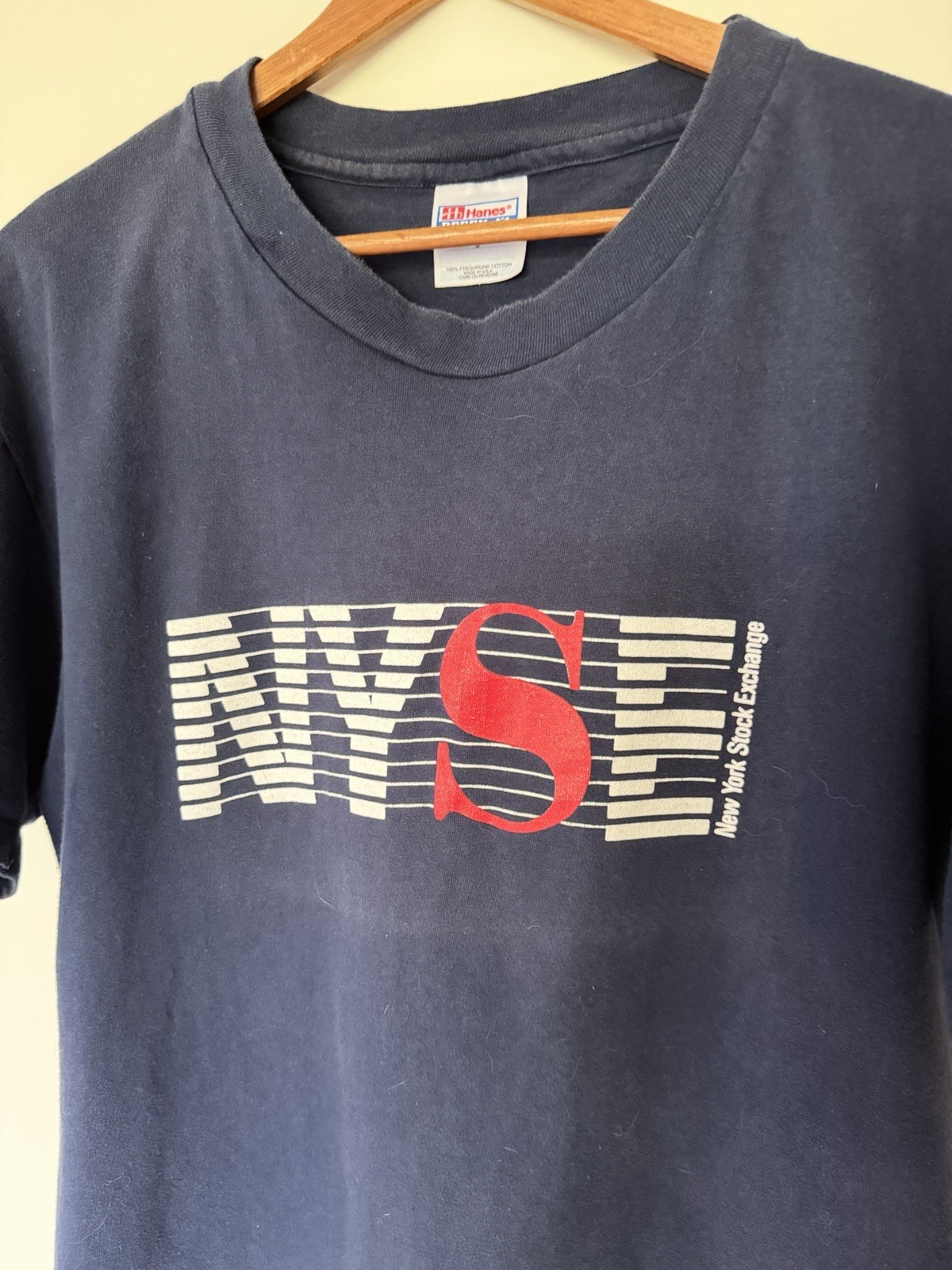 Vintage New York Stock Exchange NYSE T Shirt Made In USA Tag L Single Stitch image 2