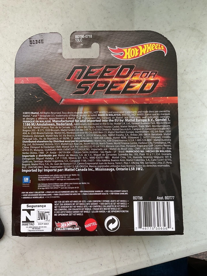 Hot Wheels Need for Speed Koenigsegg Agera R 2013 escala 1/64 fundido a presión Foto 2 de 4