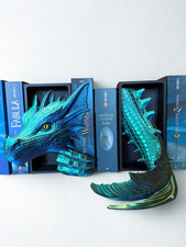 Sea Dragon Emerging Book Nook – Seedrache fürs Bücherregal | 3D Druck | Fantasy