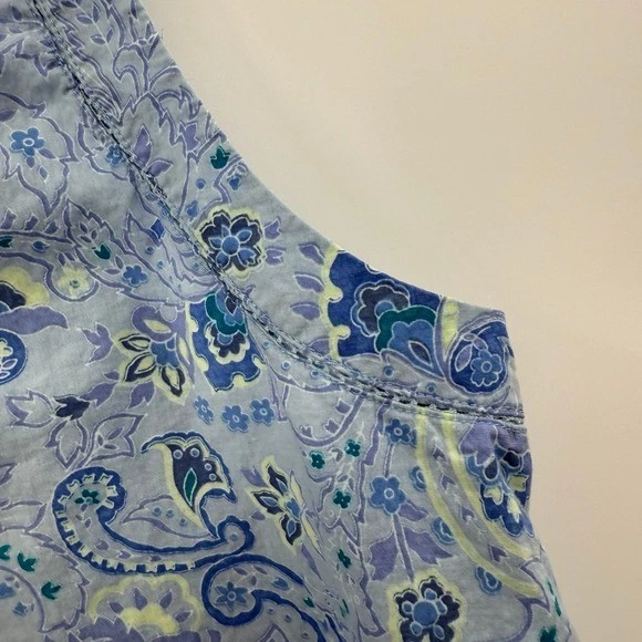 Винтажный Victoria's Secret страны хлопок верхний цветочный пейсли cottagecore большой - Изображение 3 из 4