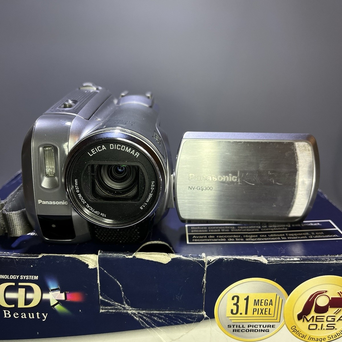 Panasonic NV-GS300 Handheld MiniDV Camcorder - Silver - Box | eBay