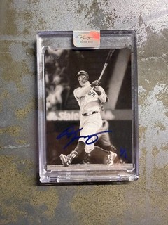 1/1 Aaron Judge Topps Art Card (#KHAC 4) Hand Signed by Artist Keegan Hall