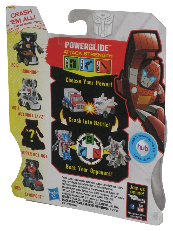 Transformers Series 1 Bot Shots (2011) Powerglide G1 Colors Battle Game Figure B - Image 2 of 3