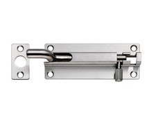 Surface Mounted Door Lock 80 x 38mm Satin Stainless Steel