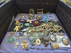 Vintage To Now Estate Costume Jewelry Lot Retro MCM To Modern Some Signed Pieces