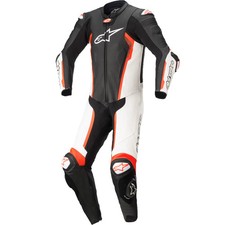 Alpinestars Missile V2 IGN One Piece Motorbike Leather Suit - Black White Red