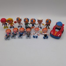 BLIPPI Jazwares 3" Figures Toy Lot Of 13  1 Car Lion Cow Sailor Waiter Chef