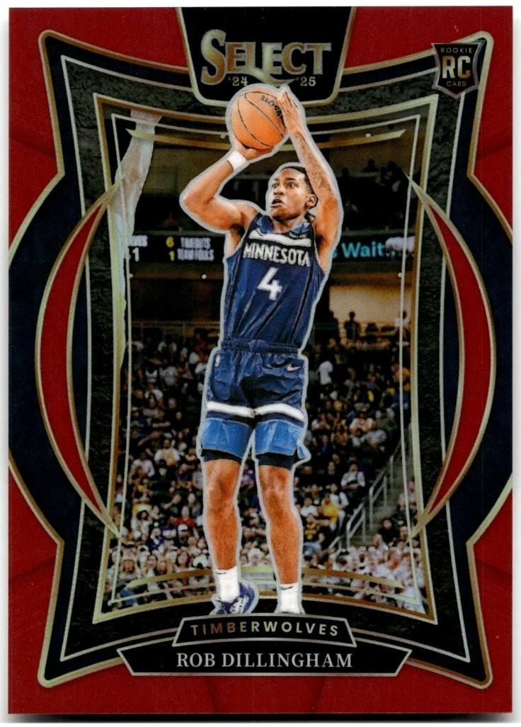 2024-25 Panini Select Concourse Red Prizm ROB DILLINGHAM #84 /199 (RC)