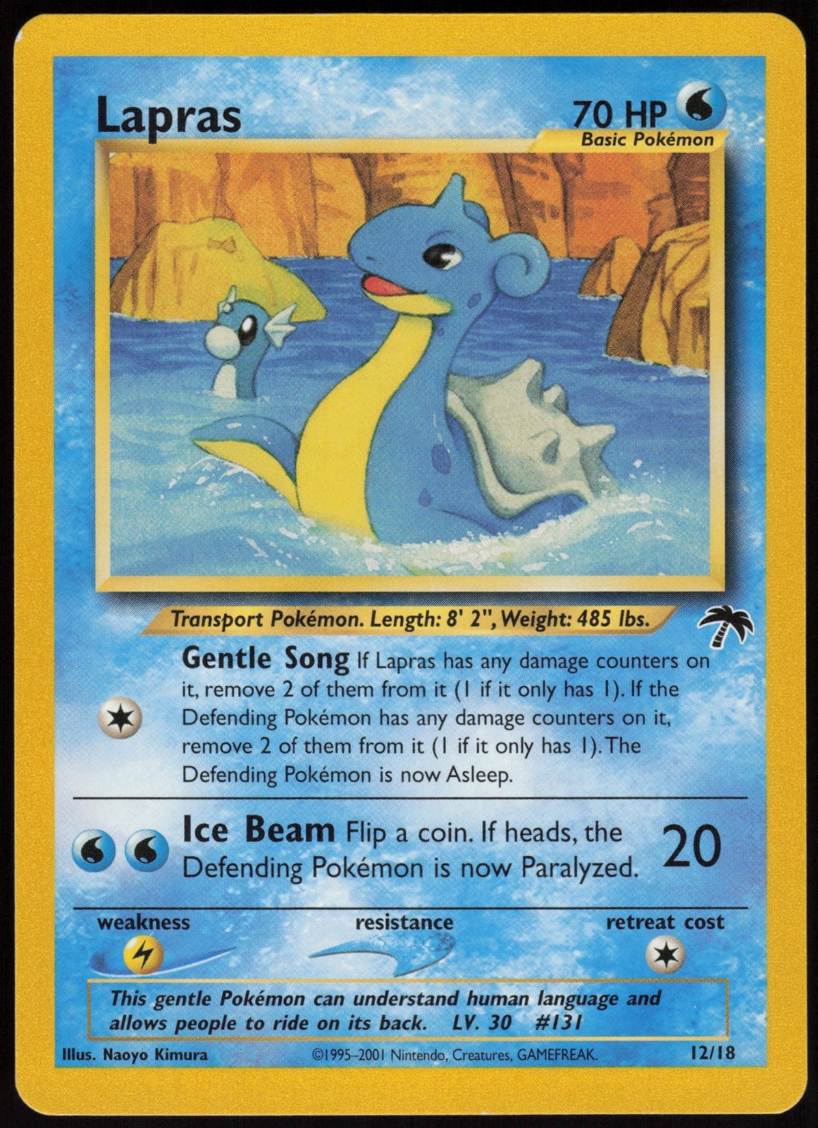 Lapras Promo Southern Islands 12/18 NM