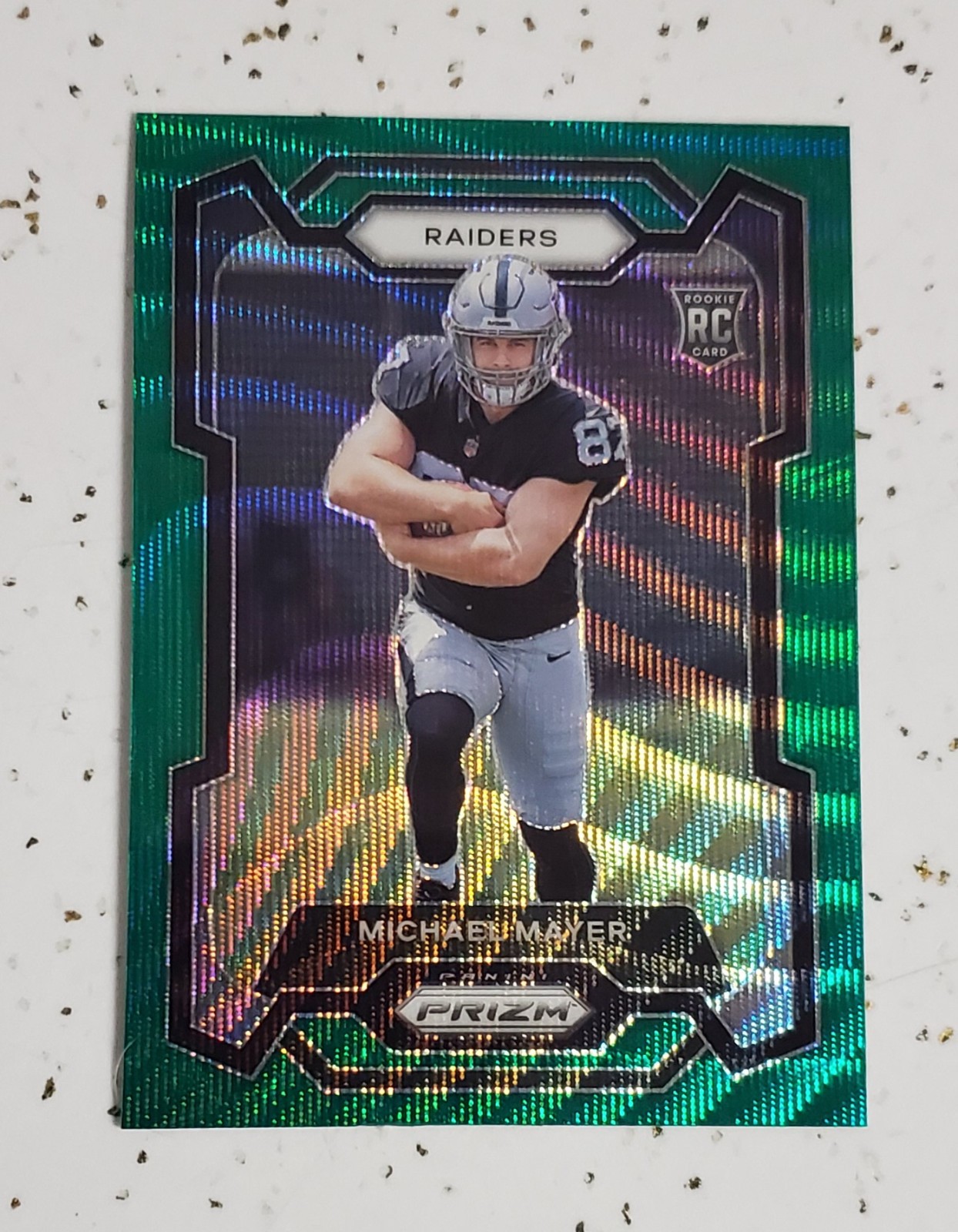 2023 Panini Prizm - Rookies Michael Mayer #361 Green Wave Prizm (RC)