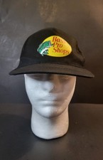 Bass Pro Shops Black Youth Trucker Mesh Adjustable SnapBack " Gone Fishing" Hat