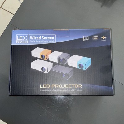 LED Projector TFT LCD Desktop 1920x1080 1080p 800:1 4:3 Blue