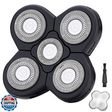 5 Blades Shaver Replacement Heads for Bald Men Easy to Clean Elec 5.60 per gallon