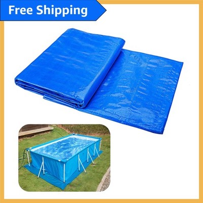Rectangular Waterproof Ground Cloth 9.7 x 6.7 Ft - Ideal for Pools and Outdoors
