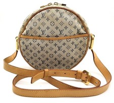 Auth Louis Vuitton Monogram Mini Jeanne GM Navy Shoulder Bag M92000 NS040418