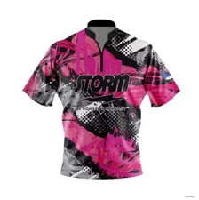 Storm Pink Sport Grunge Rocket Free Custom Bowling Jersey Size S-5XL 