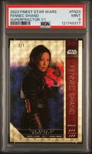 Marketplace image: 2023 Topps Finest Star Wars Fennec Shand #FN23 Superfractor PSA 9