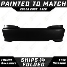 New Painted B92p Black Rear Bumper Cover For 2004-2005 Honda Civic Coupe 04-05