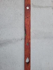 J.S. & Sons, Detroit, MI, Rare Antique, Brick Wood And Brass 48" Level, #1