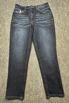 Sofia Jeans By Sofia Vergara Adora Curvy Jeans Womens 8 Dark Blue Mid Rise 28x26
