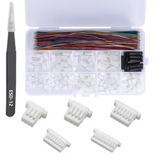 Teansic JST SH 1.0mm Connector Kit with 28AWG Pre-Crimped Cables 150mm/5.9...