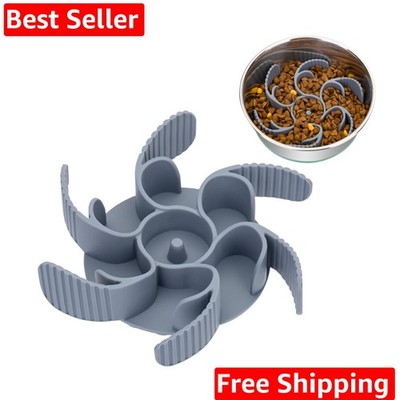 Slow Feeder Dog Bowls Insert [Octopus Suction Cups] Super Firm Slow Eating Do...