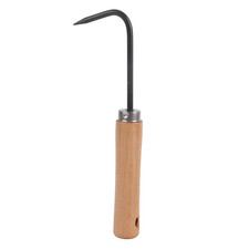 Sturdy Iron and Beech Bonsai Root Hook with Comfortable Wooden Handle Gardening