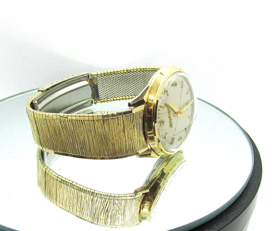 Reloj Accutron 214 Doctors 1967 lleno de oro de 10 k con caja Foto 2 de 4