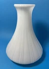 Angle Lamp Chimney Shade Ribbed Paneled Milk Glass 9" High 5 5/8" Rim Diameter