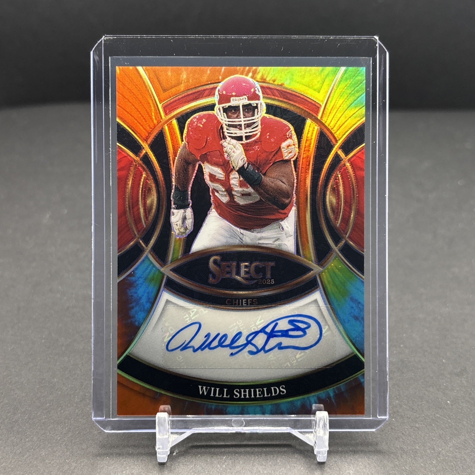 2025 PANINI SELECT NFL #SP-WSS Will Shields Chiefs Auto Tie-Dye Prizm /25