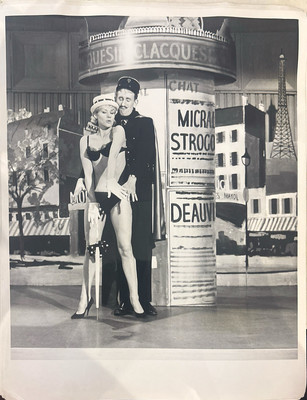 10 Press Photos  strip with ease - 1950's - Ingrid Van Bergen Germany Actress