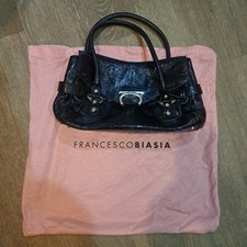 Francesca Biasia Patent Black Bag