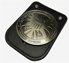 Avengers Agents Of Shield S.H.I.E.L.D. BADGE w/ LEATHER BADGE HOLDER Props