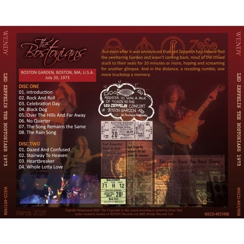LED ZEPPELIN / 1973 THE BOSTONIANS (2CD) W/ obi Japan NEW | eBay