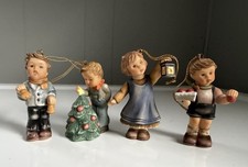 LOT OF 4 - BERTA HUMMEL STUDIO CHRISTMAS ORNAMENTS Vintage