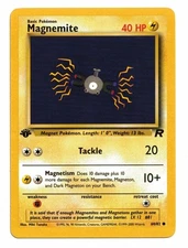 Pokemon Card: Magnemite 60/82 1st Edition Team Rocket Set Rare! EXC