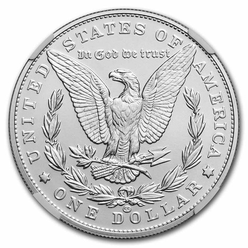 2021-(CC) Silver Morgan Dollar MS-70 NGC (ER/FR) - Imagen 3 de 3