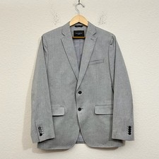 BANANA REPUBLIC Blazer Mens Sz 40R Gray Herringbone Tailored Fit Office Business