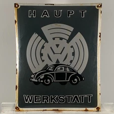 Volkswagen Enamel Sign - 50x40cm (19.7x15.7") - Nostalgic Vintage Collector Sign