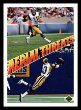 Jim Everett / Henry Ellard 1991 Upper Deck #30 Los Angeles Rams *215