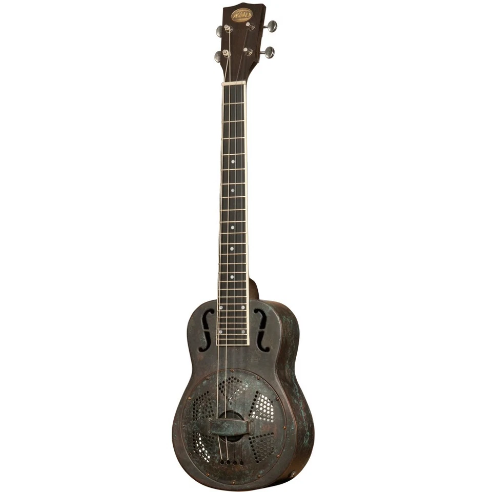 Kala Antique Copper Baritone Resonator Ukulele With Pickup KA-RES-COP-B-E - Image 4 of 4