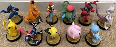 Super Smash Bros. Pokemon Amiibo COMPLETE SET OF 11 Nintendo Lot