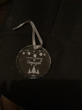 Our First Christmas Ornaments Engaged 2024 Crystal Ornament M1 