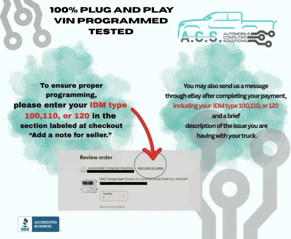 1995-2003 Ford F250 F350 High Voltage IDM 140 7.3L Diesel Injector Driver Module - Image 2 of 2