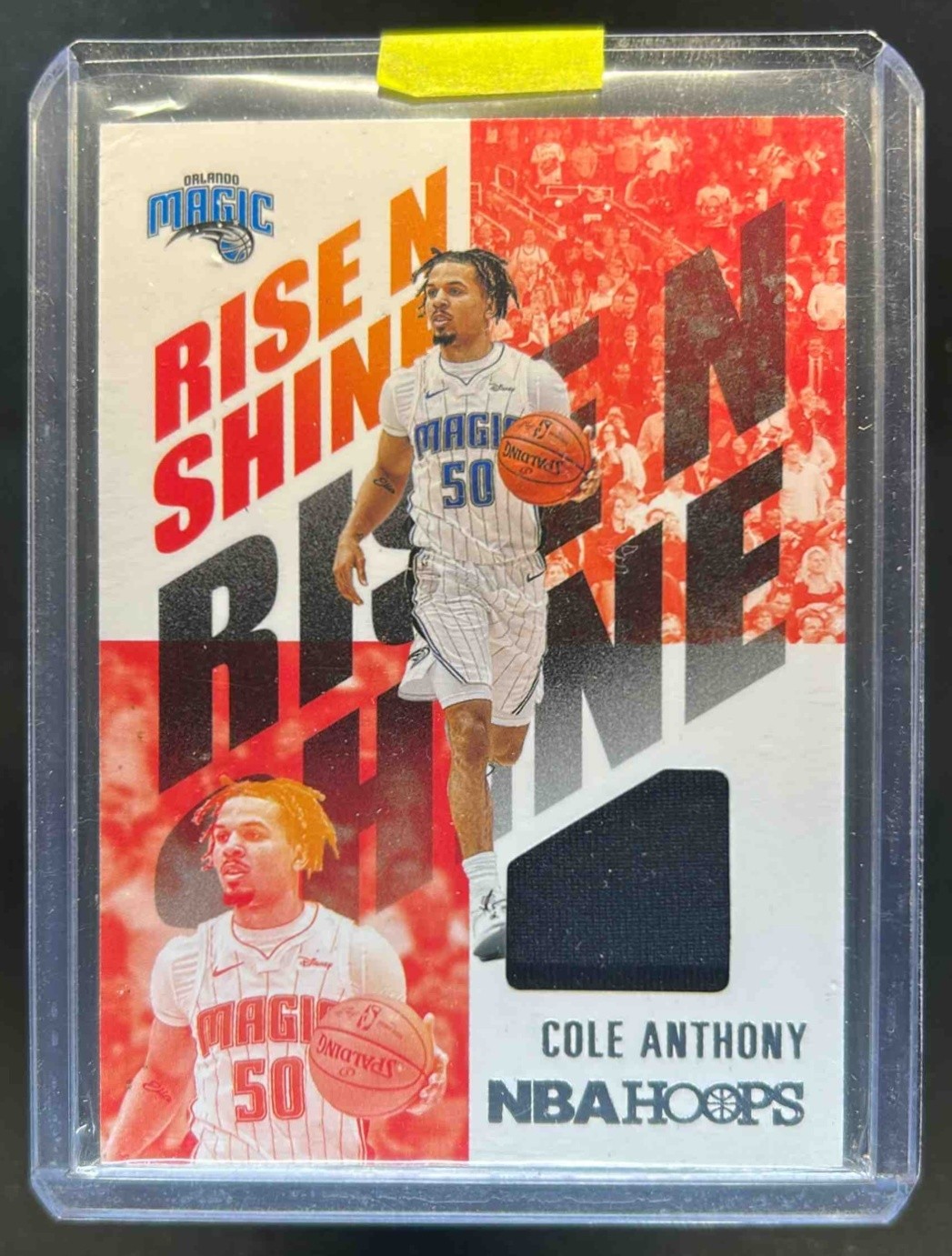 2020-21 Panini Hoops Cole Anthony Rise N Shine RC Jersey #RNS-CAN