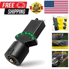 7 Way Blade & 4 Pin Trailer Light Circuit Tester with LED Indicators 6 Functi...