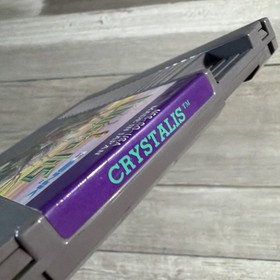 Nintendo NES Crystalis Video Game Cartridge Very Clean Gold Back Label