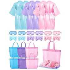 Sleepover Party Supplies for Girls - 6 Spa Robes